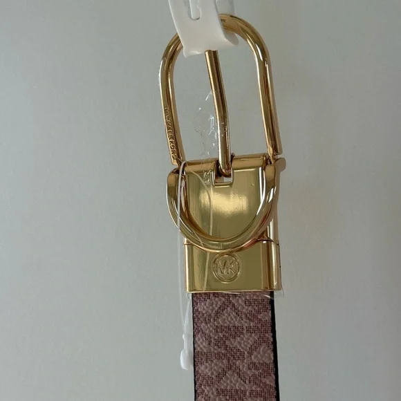 Michael Kors Pink and Burgundy REVERSIBLE Women's Belt M NWT - Picture 4 of 9